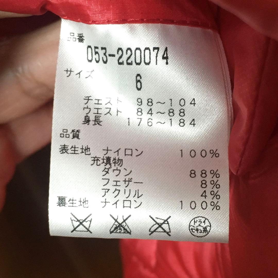 美品　パーリーゲイツ　ダウン　６　赤　ダウンベスト　pearly gates