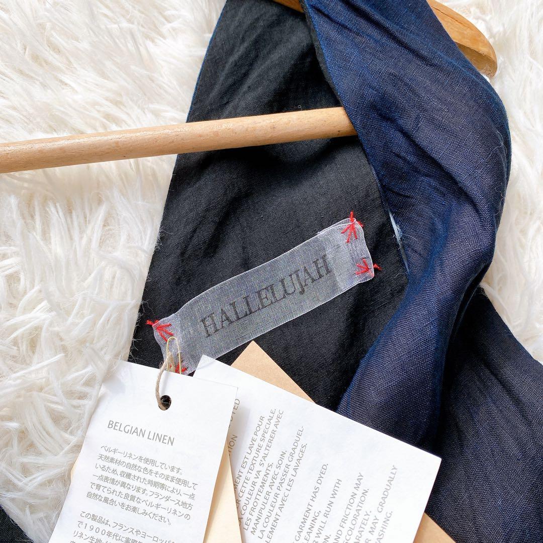 【未使用】ハレルヤ　hallelujah 小間使いローブ　no.4 インディゴ