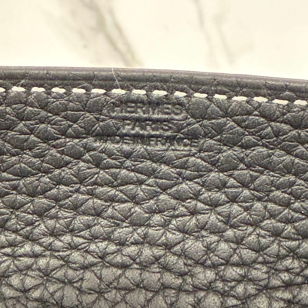 【新品未使用】エルメス ヴィドポッシュ ミニ トレー 小物入れ 黒 シルバー金具