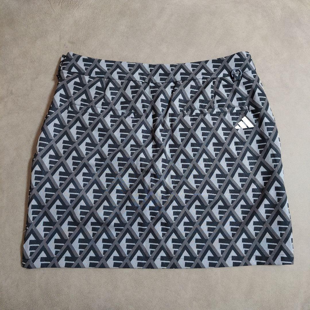 M アディダスゴルフ adidas golf ゴルフ スカート グレー ブラック