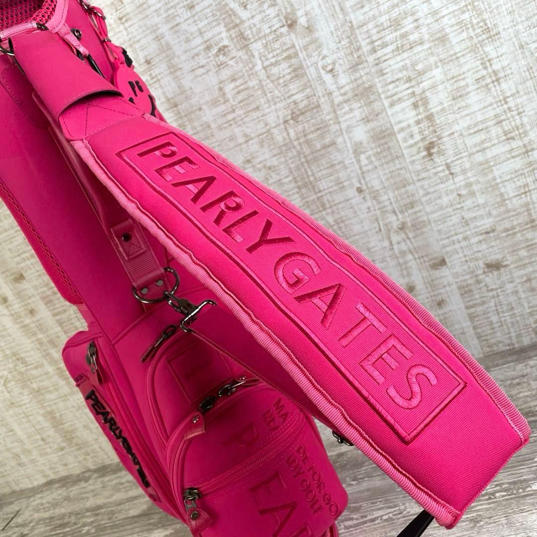 【廃盤品】PEARLY GATES ペイントロゴ　スタンドキャディバッグ　9型