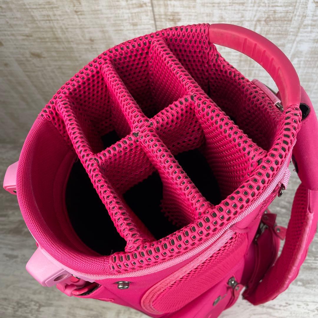 【廃盤品】PEARLY GATES ペイントロゴ　スタンドキャディバッグ　9型