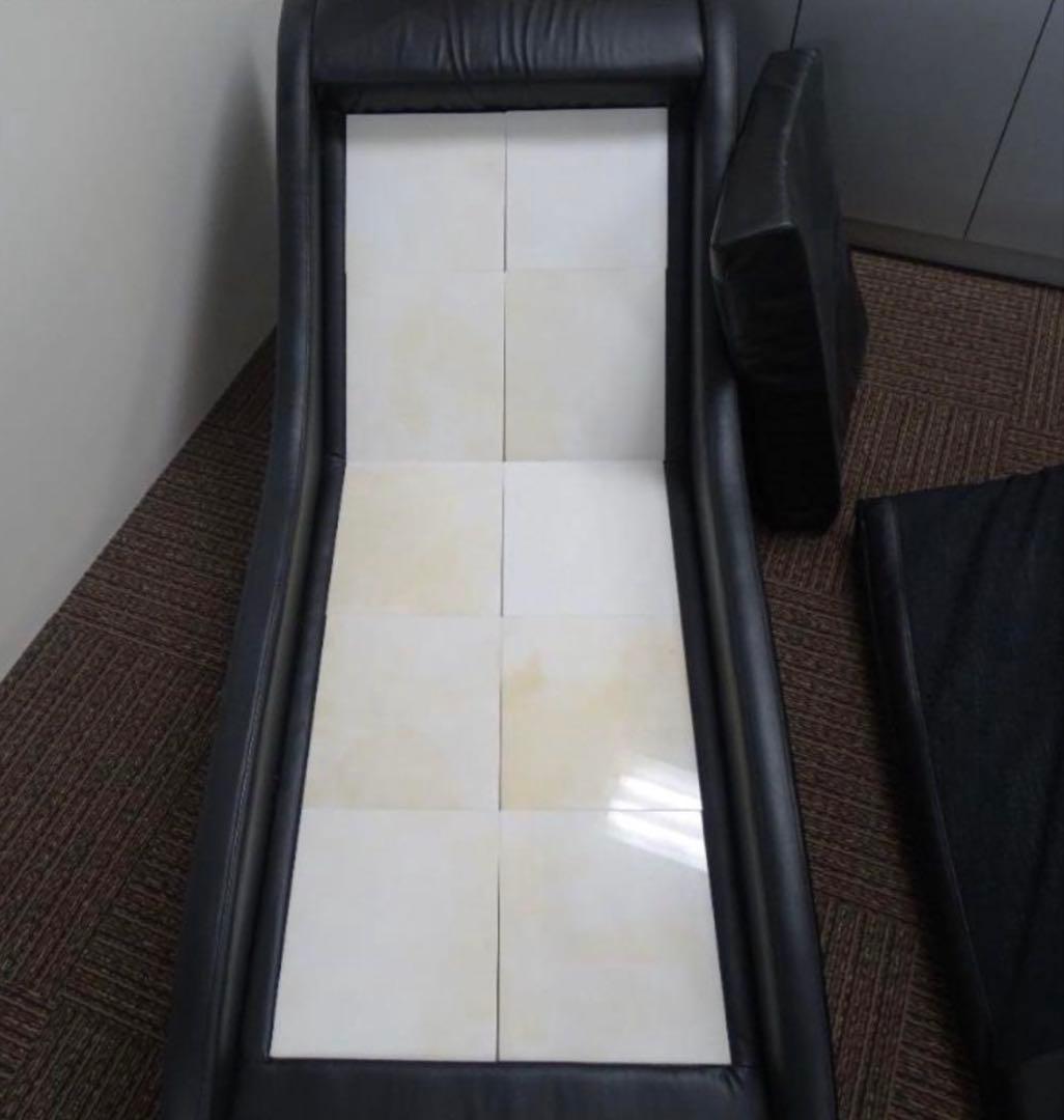 【美品・高級】ヒーリングストーンカウチ／岩盤浴ソファ/お買得