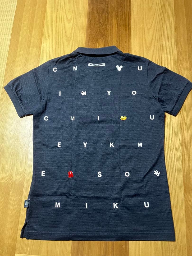 【超美品】PARLY GATES パーリーゲイツ5メンズシャツ　ミッキーコラボ