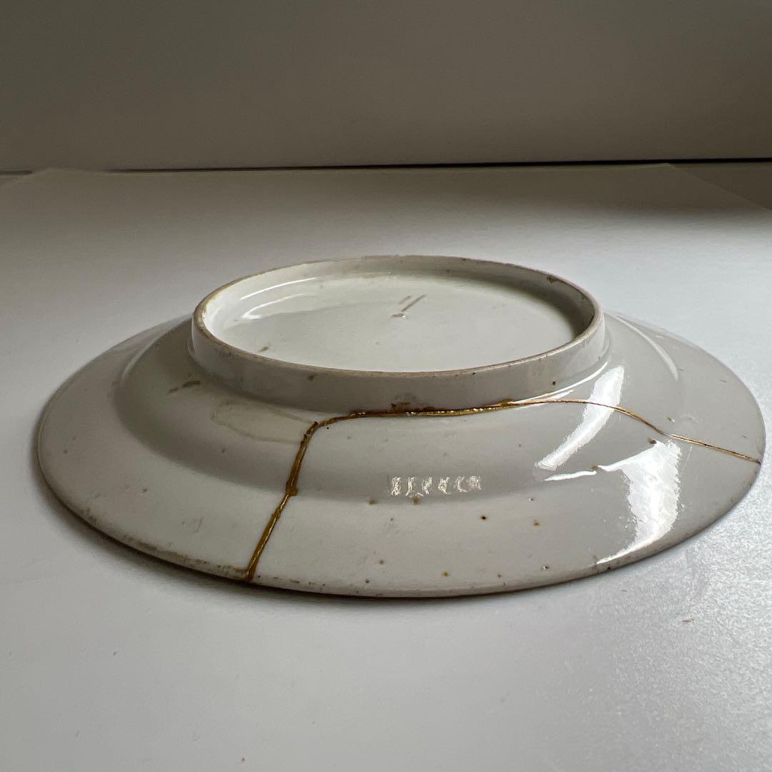 江戸初期〜中期　柿右衛門人物画　直径14.8㎝　東Y8-0216②大