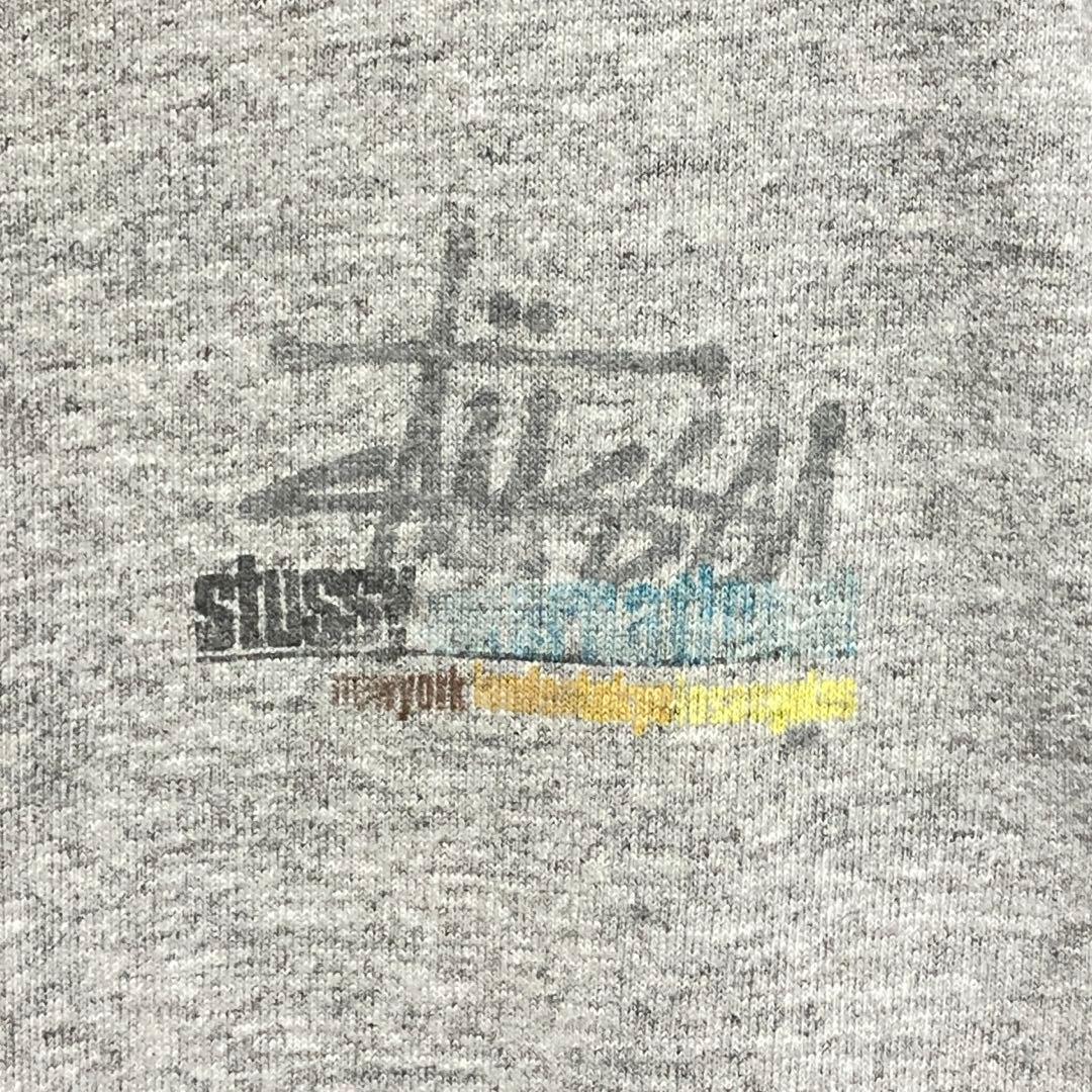 90s USA製 OLD Stussy 旧銀タグ ビンテージ Tシャツ 杢グレー