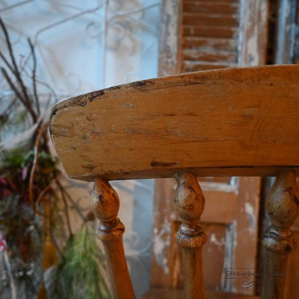 L3710-27-3 英国アンティーク アイベックスチェア キッチンチェア 剥離