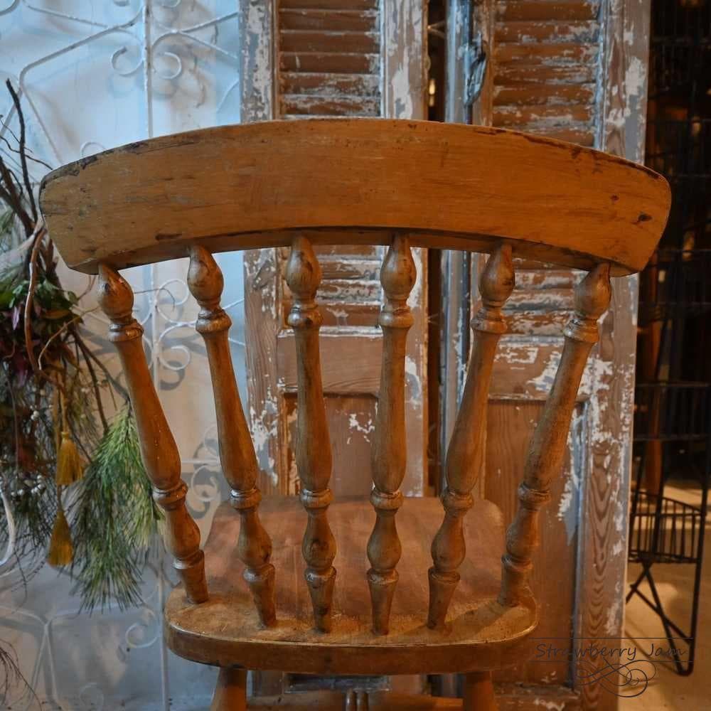 L3710-27-3 英国アンティーク アイベックスチェア キッチンチェア 剥離