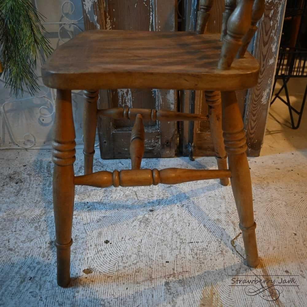 L3710-27-3 英国アンティーク アイベックスチェア キッチンチェア 剥離