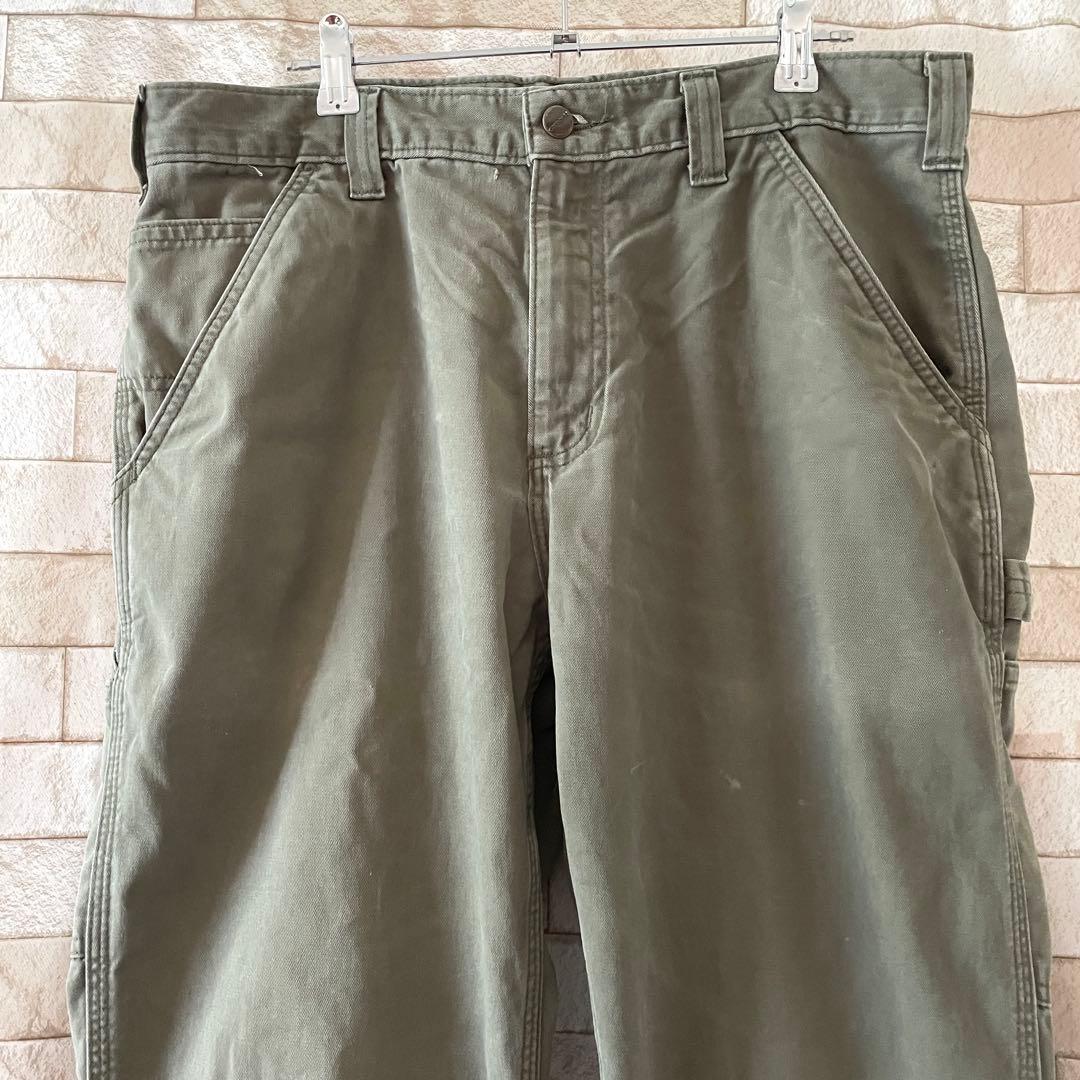 カーハート ペインターパンツ 刺繍 カーキ 34×34