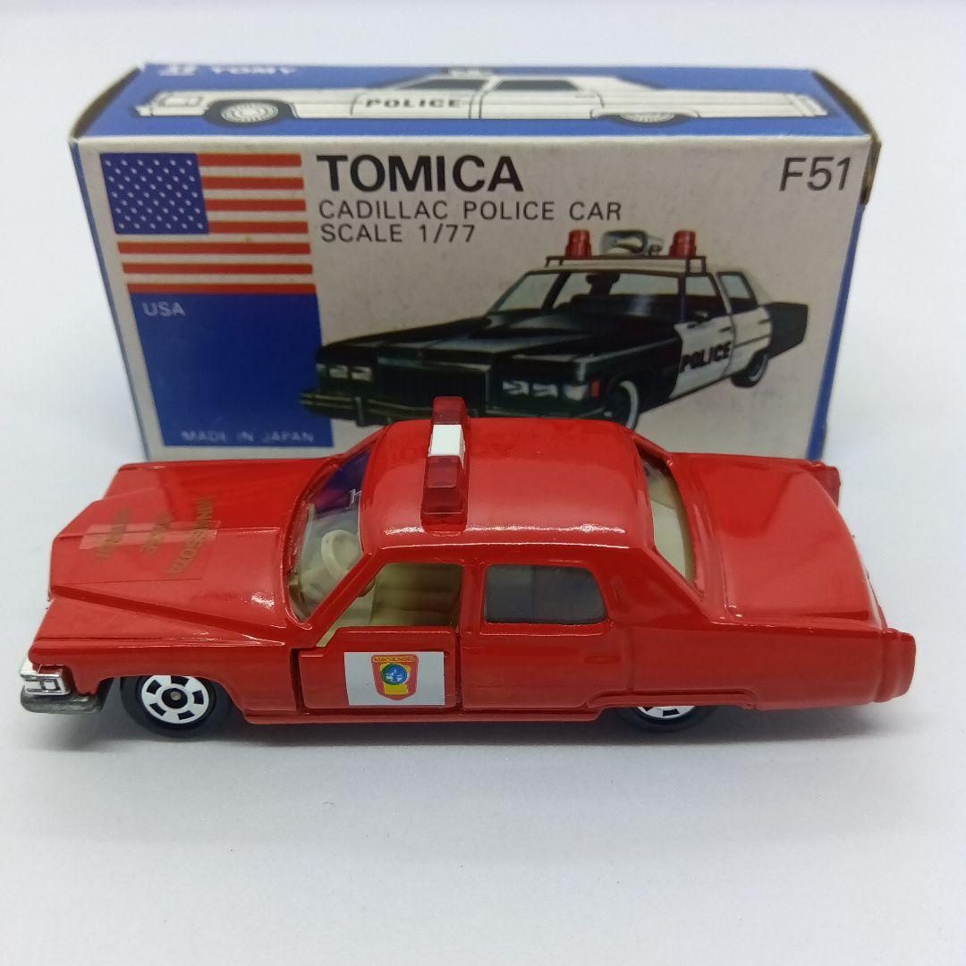 ☆いちご☆　トミカ 青箱 日本製 F51 キャデラックポリスカー C