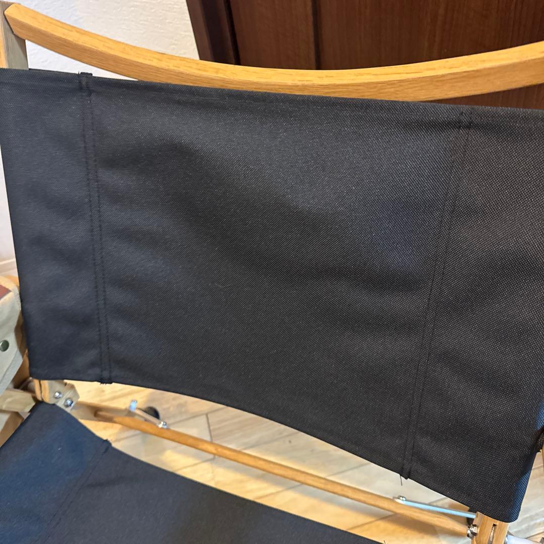 カーミット風ウッドチェア 2脚セット オーク無垢材