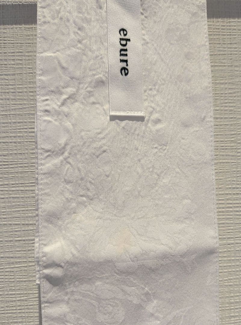 ebure　ロングワンピース36白フラワープリント