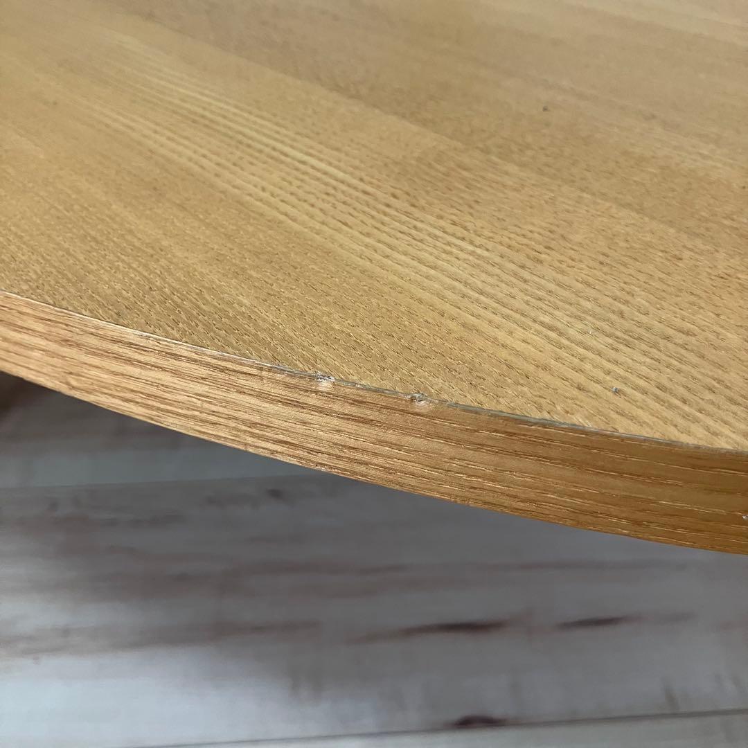 nana⭐︎ Francfranc フランフラン　ガラス楕円ローテーブル