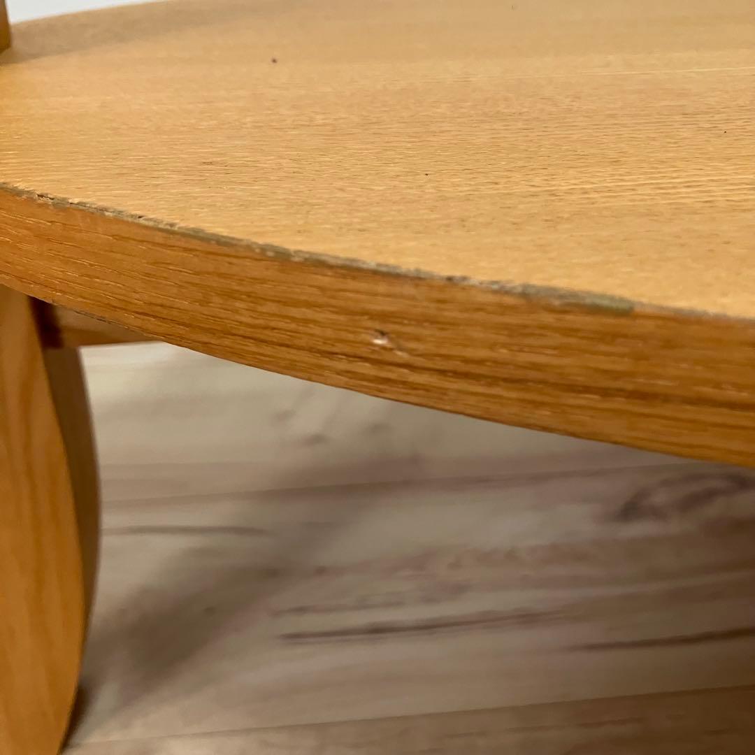 nana⭐︎ Francfranc フランフラン　ガラス楕円ローテーブル