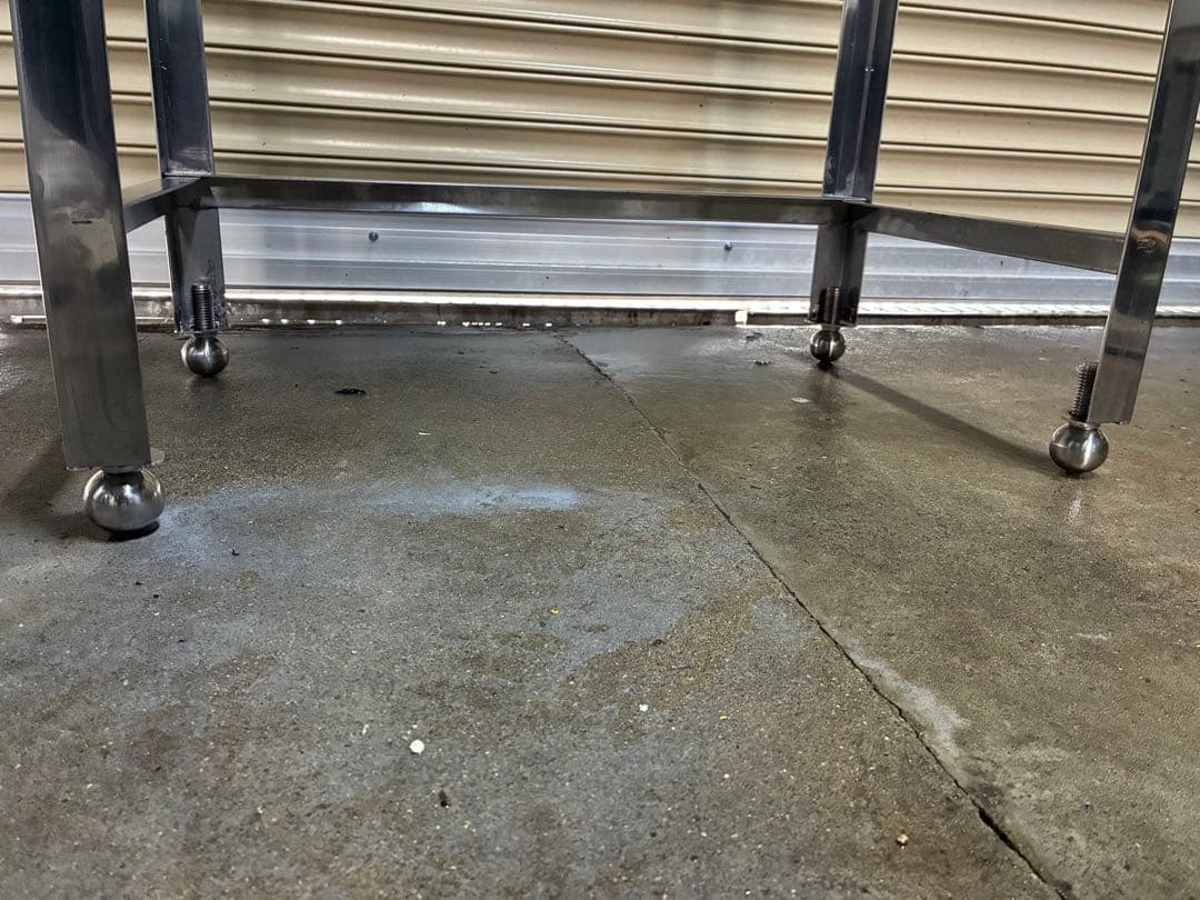 業務用　作業台　700×450×800　足元3方枠