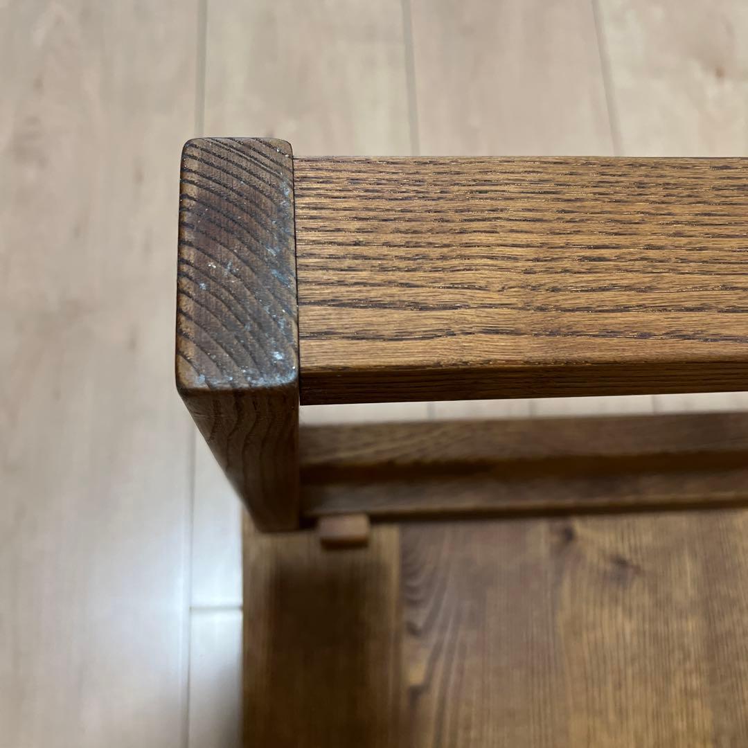 カバ　折りたたみ小机　 文机 ローテーブル 無垢材 オイル仕上げ