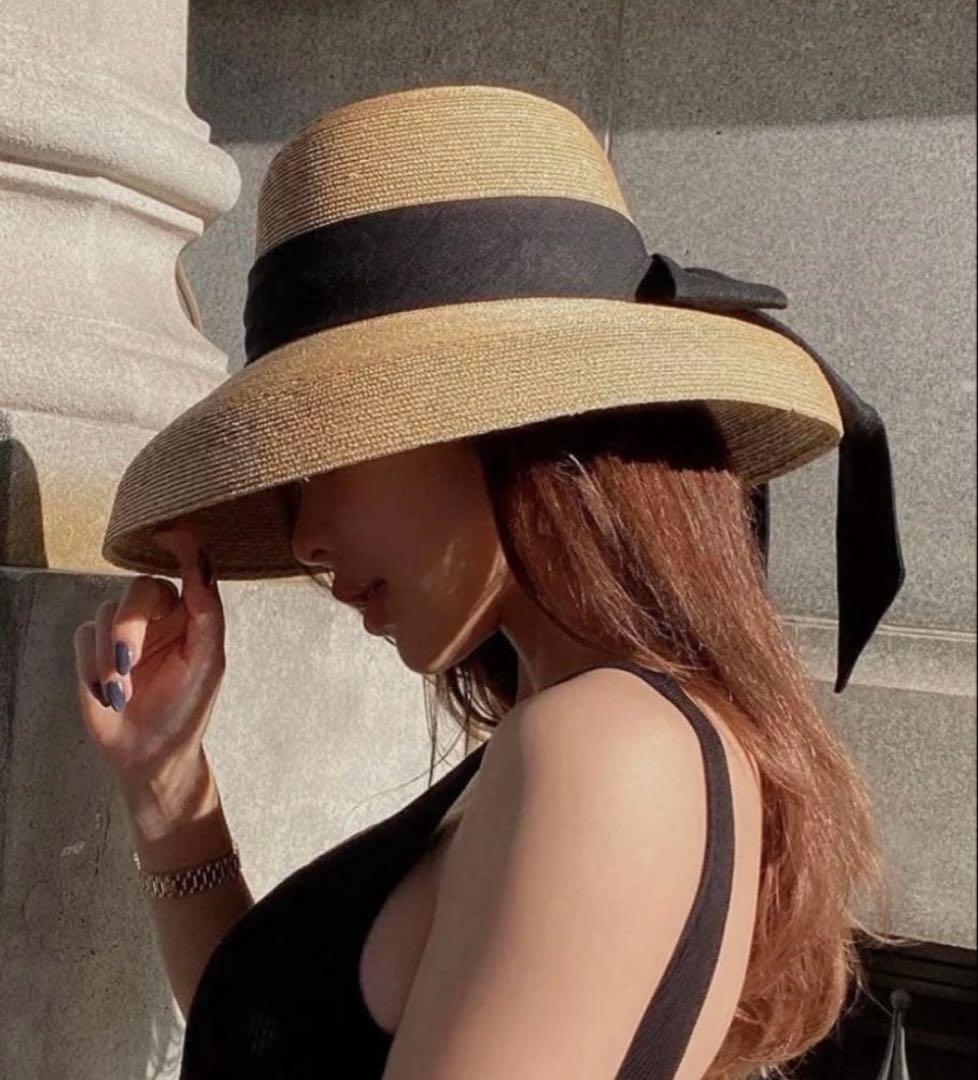 帽子 eimy istoire Long Ribbon Casablanca hat