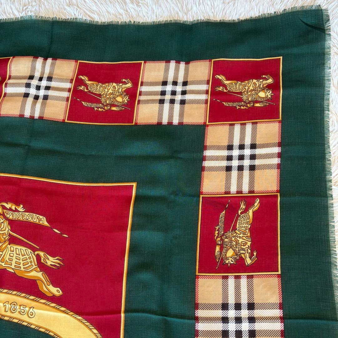 【希少・超美品】Burberrys 大判ストール ウール ノバチェック 騎士