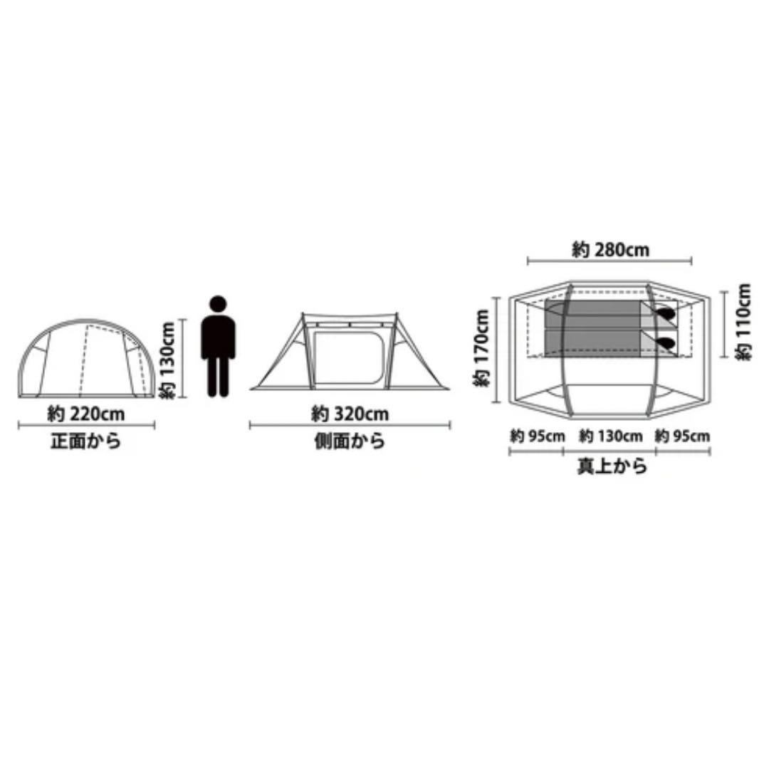 ビジョンピークス　ツインアーチソロテント　新品未使用 キャンプ テント