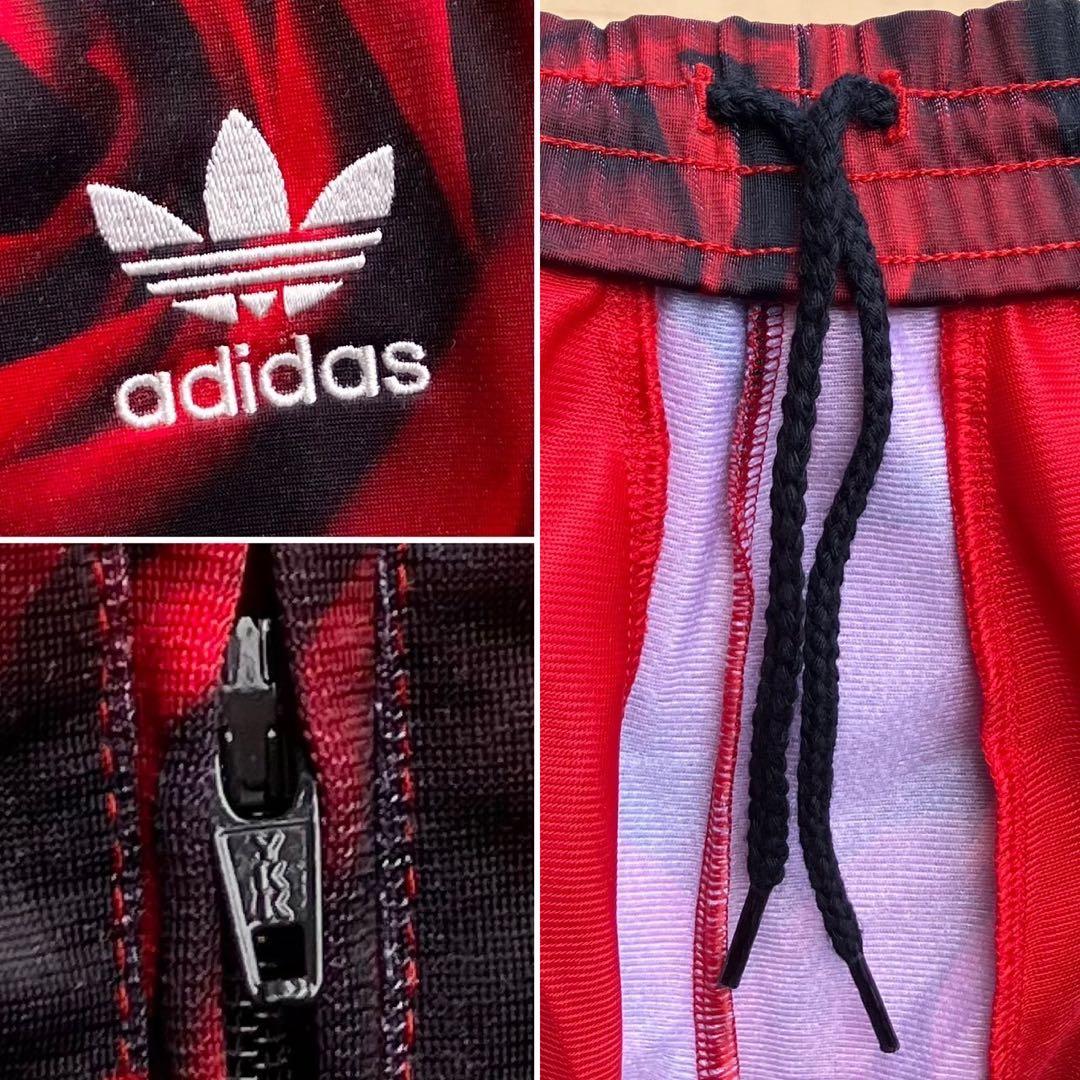 アディダス オリジナルス トラックパンツ 薔薇 ジャージ レッド ローズ　カモ