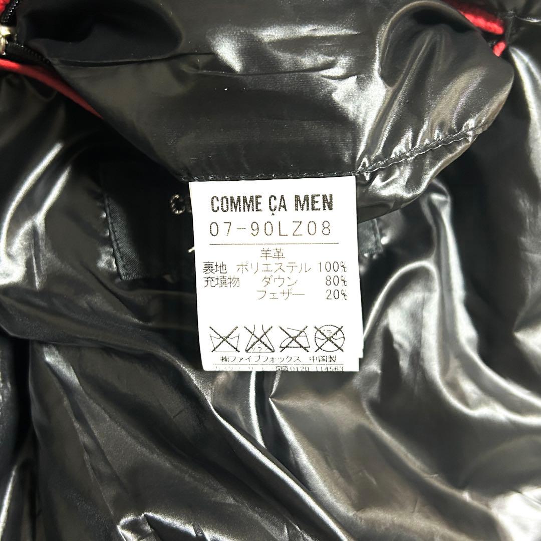希少✨ COMME CA MEN レザー ダウンベスト ブラック L 羊革