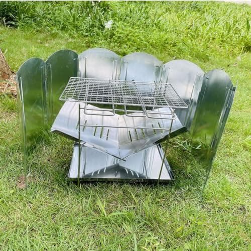 焚き火台 セット 折り畳み コンパクト 軽量 折りたたみ式 ソロ キャンプ 網A