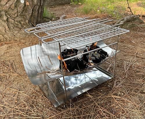 焚き火台 セット 折り畳み コンパクト 軽量 折りたたみ式 ソロ キャンプ 網A