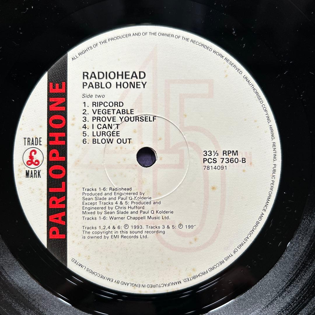 RADIOHEAD / Pablo Honey 12インチレコード