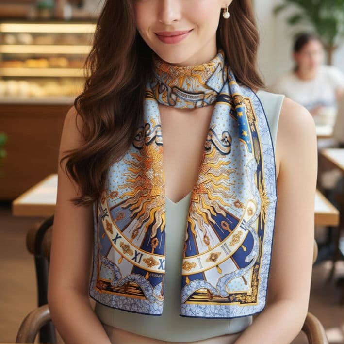 【美品】HERMESエルメスカレ90 CARPE DIEM今日一日を楽しむ 薄紫