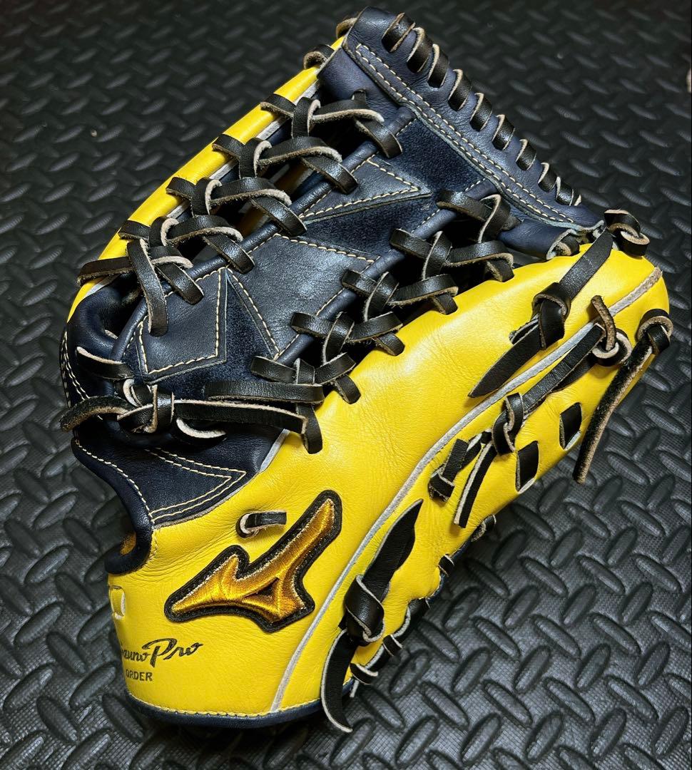日本製 ミズノプロ オプション オーダー 軟式 外野用 グローブ