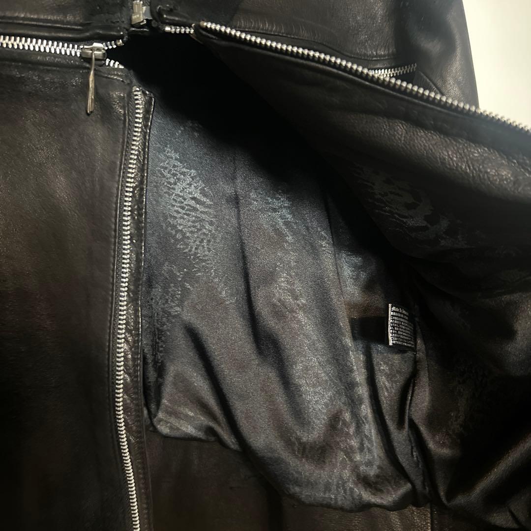 14th Addiction ブラックレザージャケット