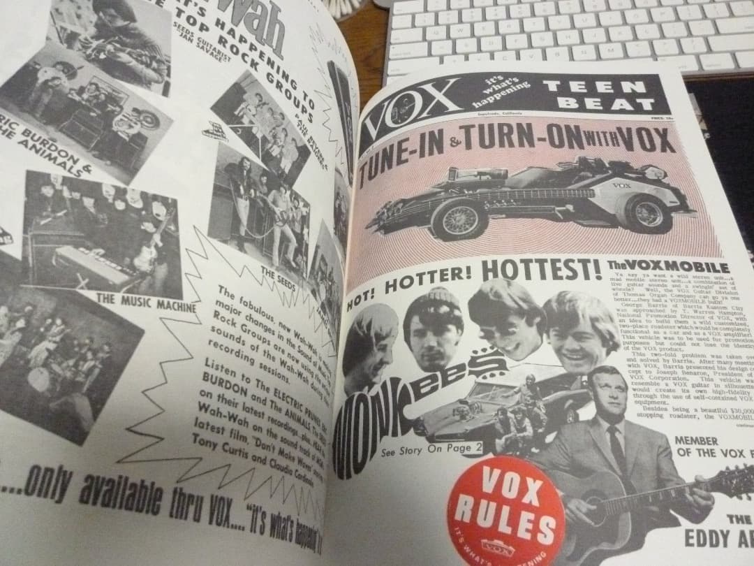 VOX TEEN BEAT VOXの製品専門誌　モッズ　ビートルズ　入手困難