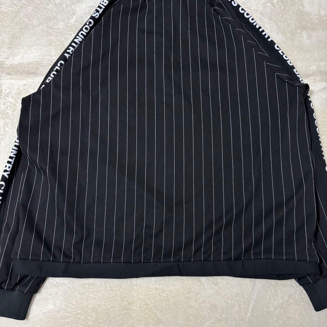 FR2 GOLF ハーフジップ プルオーバー ストライプ 黒　ジャージ