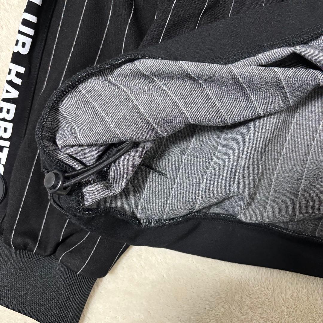 FR2 GOLF ハーフジップ プルオーバー ストライプ 黒　ジャージ