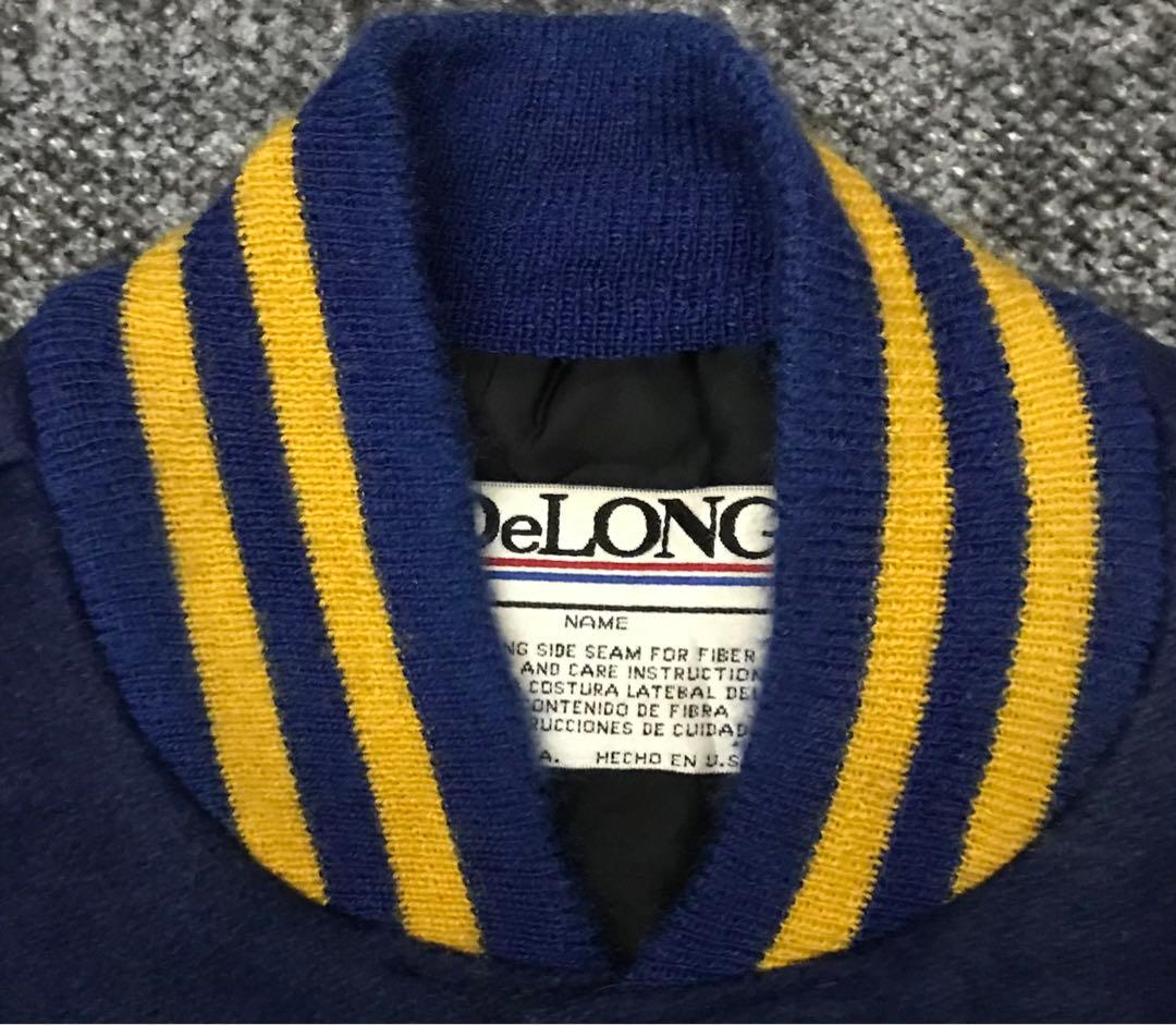 超レア 1982年製 US製 AL期 DeLONG ブリュワーズ 袖革スタジャン