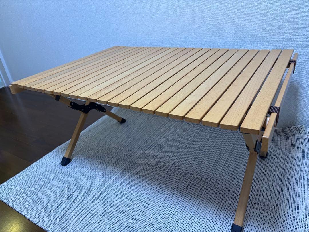 木製テーブル　ロールトップテーブル 60×90cm