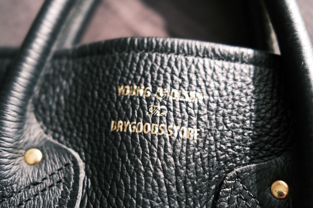 【売り切りたい】Young&Olsen ブラック レザートートバッグ Lサイズ