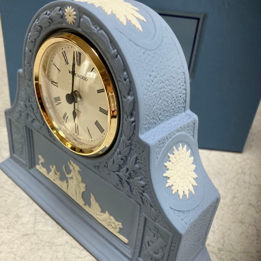 ウエッジウッド　ジャスパー　ウェア　ファイン　ボーン　チャイナクロック未使用品