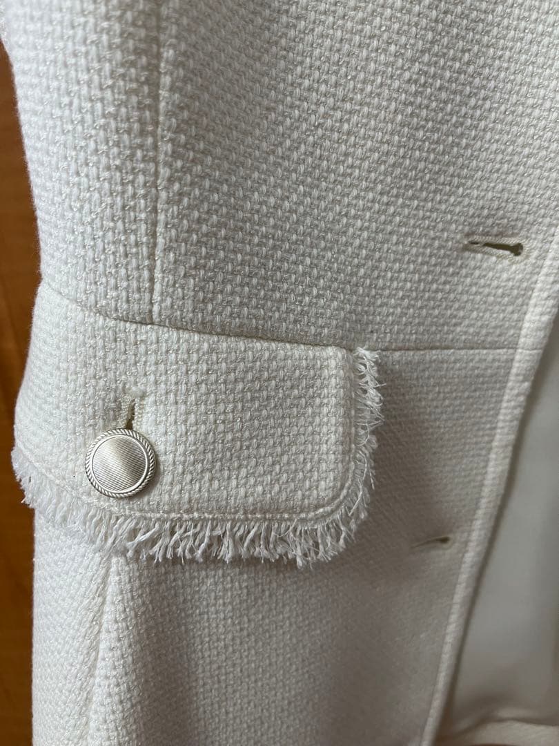 green label relaxing バスケットペプラムジレ　ホワイト