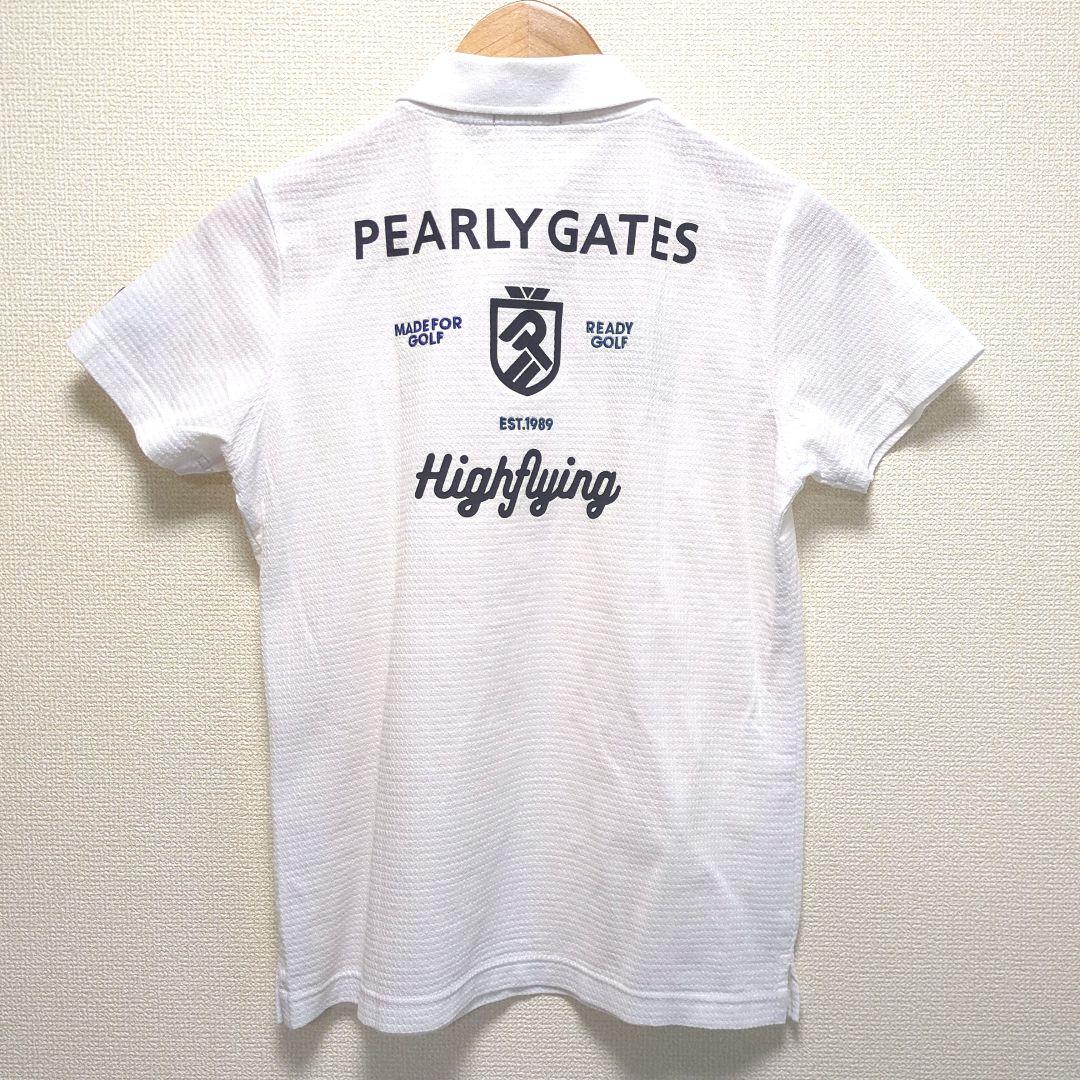 PEARLYGATES パーリーゲイツ 半袖 ポロシャツ シアサッカー 白 M