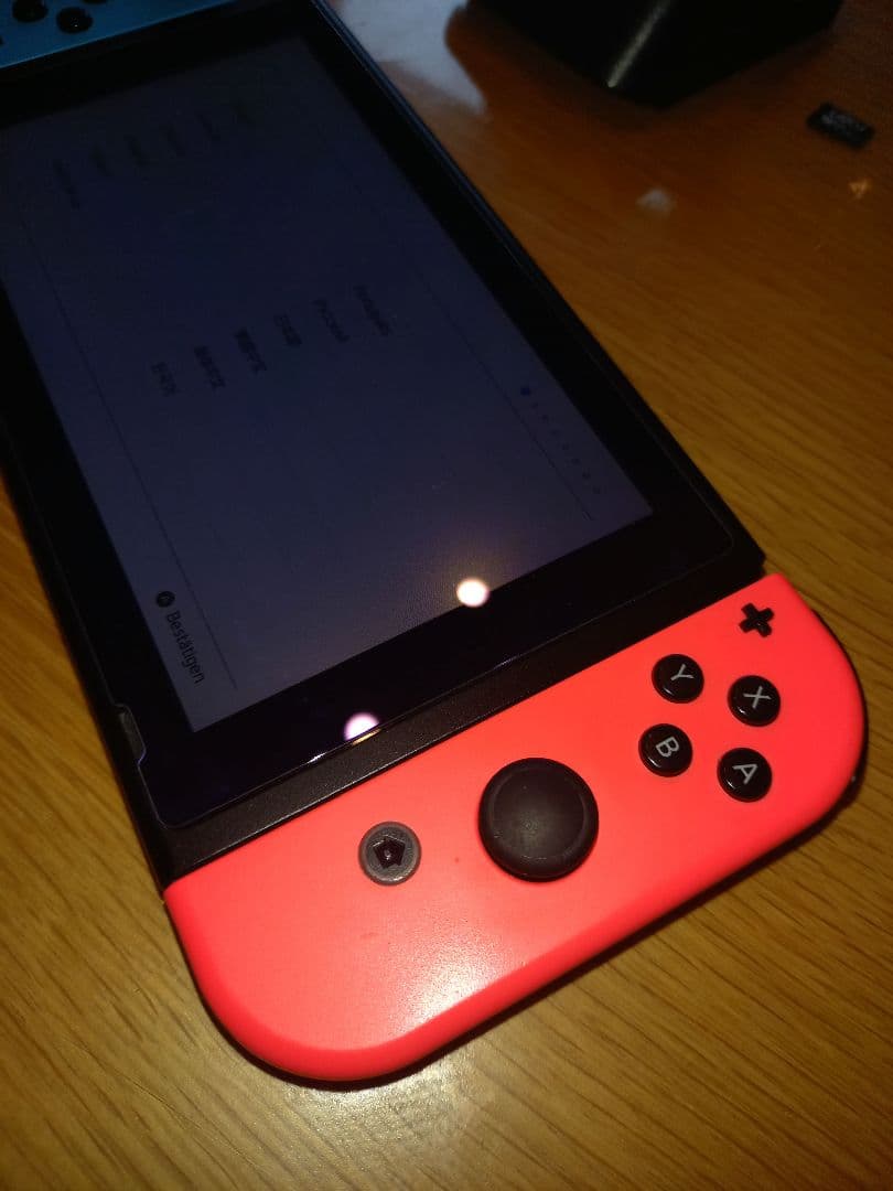 訳あり　Nintendo Switch 本体 青/赤 Joy-Con 付属品付き