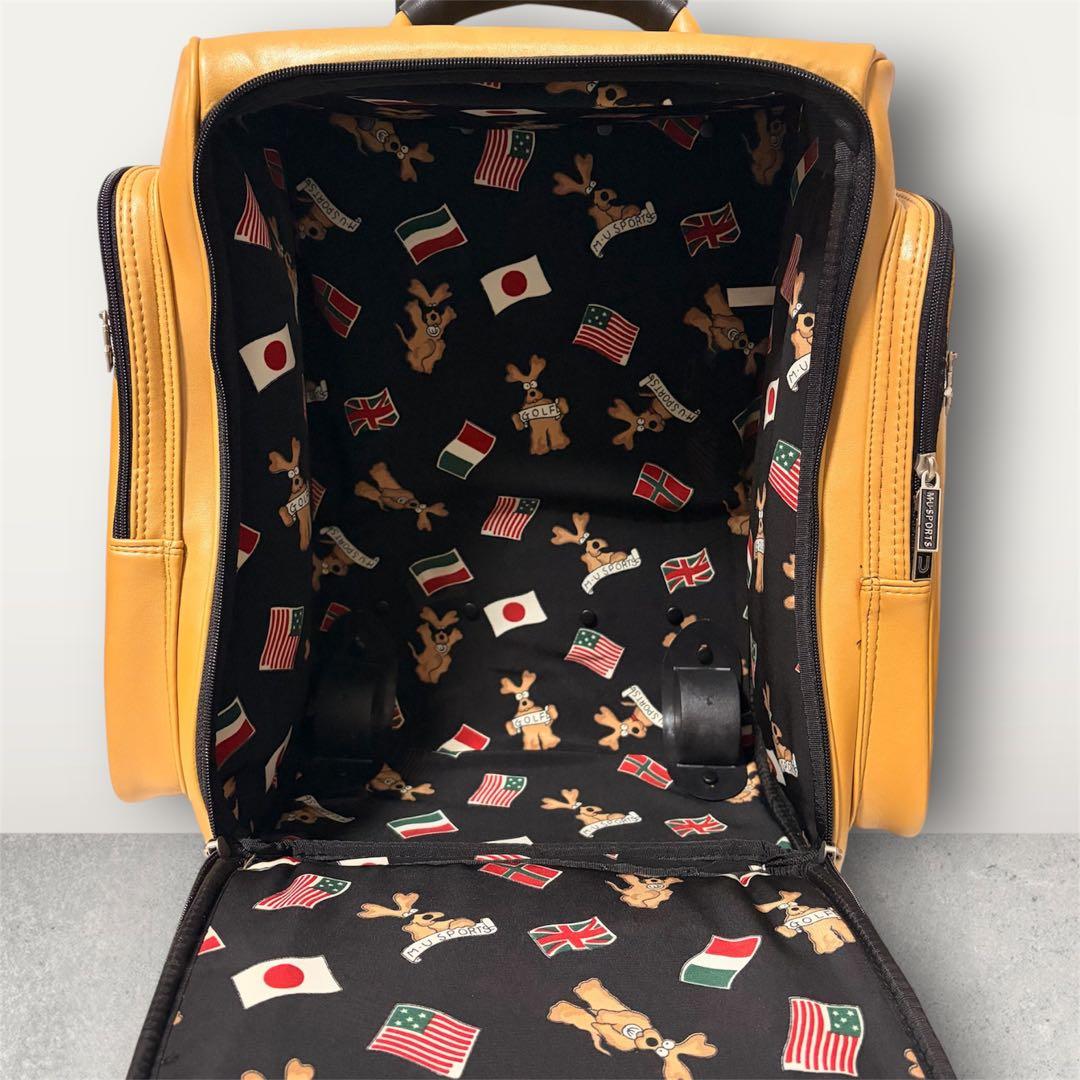 極美品✨M.Ｕ.sportsミエコウエサコゴルフ・キャデイバッグキャスター付き