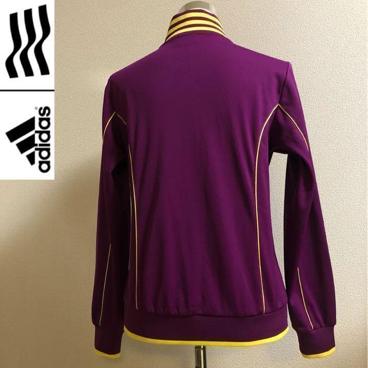 アディダスゴルフ ジップアップ 撥水 ジャケット パープル Lサイズ
