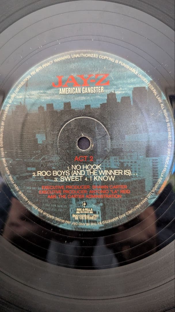 JAY-Z AMERICAN GANGSTER 2LPレコード