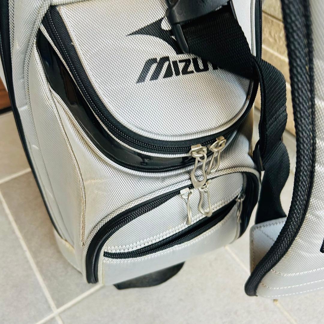 ミズノ グレー キャディバッグ　MIZUNO