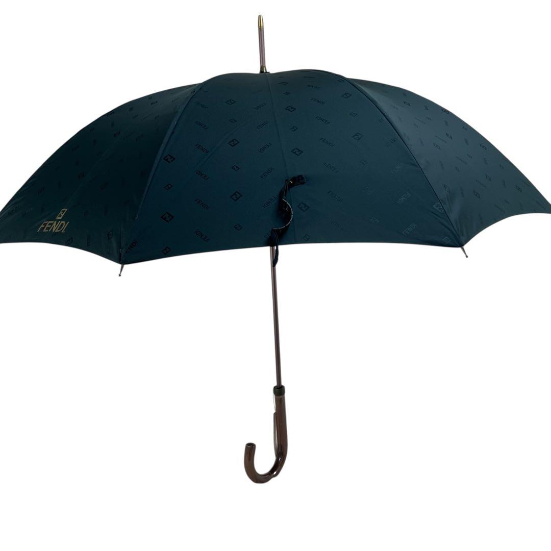 未使用FENDI フェンディ　雨傘　長傘　ロゴ　ズッカ　65㎝　メンズレディース