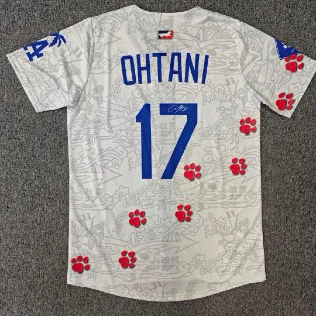 非売品　大谷翔平　デコピン　ドジャースデザインサインプリントユニフォーム WBC