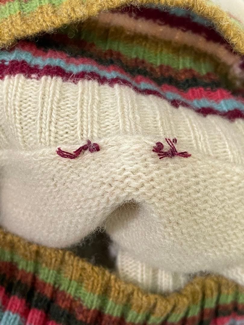 希少　KENZO 高田賢三期　花柄刺繍ニットベスト 総柄　ニット　90s