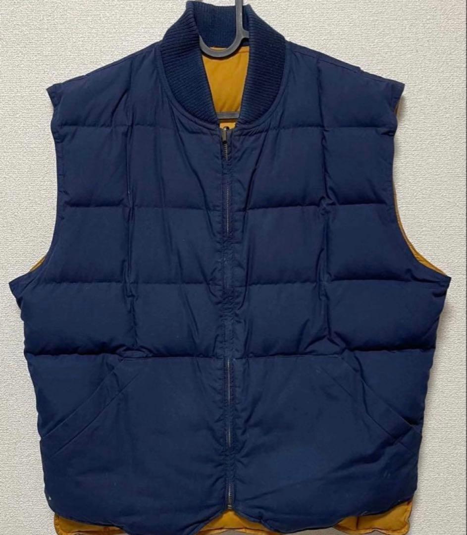 ト*プ様 70s～80s黒タグEddie Bauer エディーバウアーダウンベス